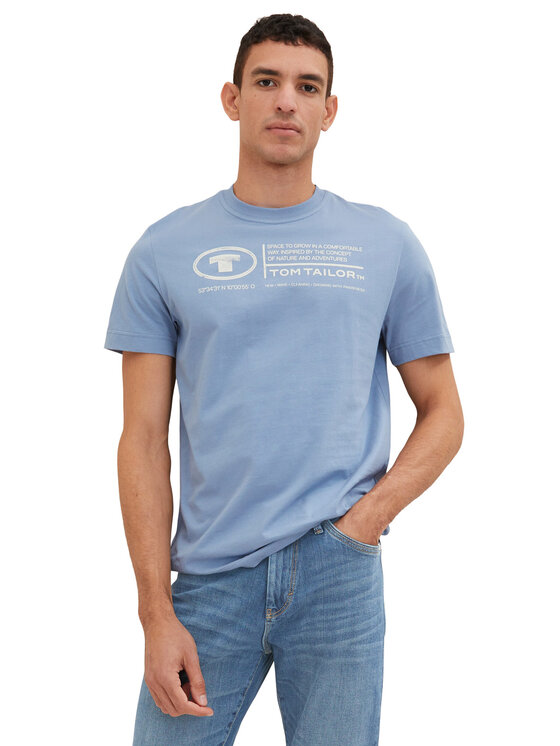 Tom Tailor Tom Tailor T-shirt 1035611 Celeste Regular Fit