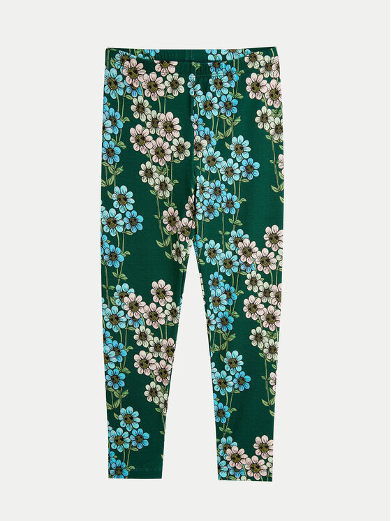 MINI RODINI Mini Rodini Colanți Daisys 2473011775 Verde Slim Fit