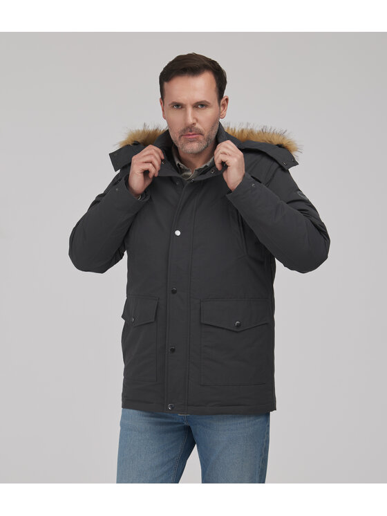 Lee Cooper Lee Cooper Kurtka jeansowa JOHNNY Szary ciemny Regular Fit