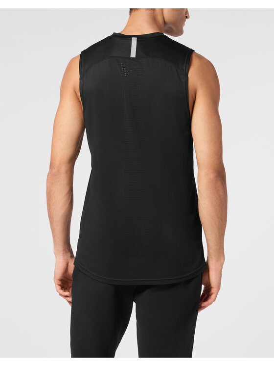 Plein Sport Plein Sport Tank top 22979 Czarny Regular Fit