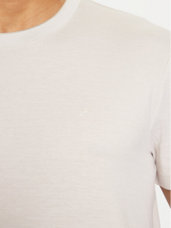 Calvin Klein Calvin Klein T-Shirt K10K114166 Beżowy Regular Fit