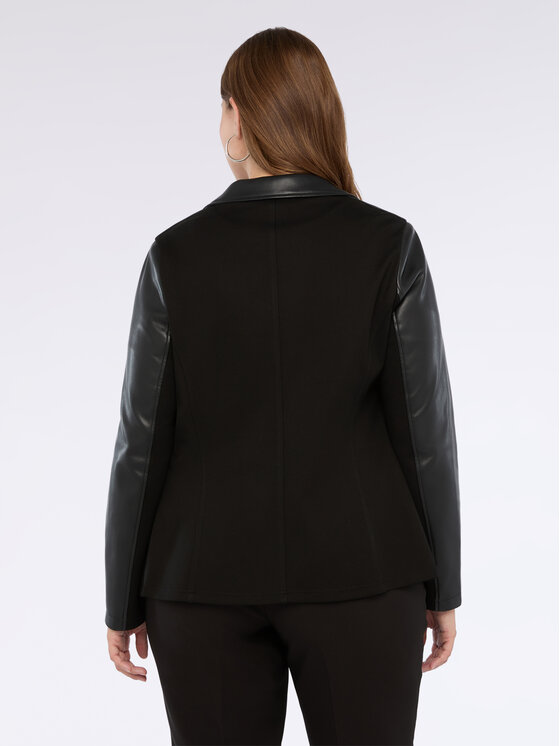 Fiorella Rubino Fiorella Rubino Giacca in similpelle R370T001255N033 Nero Regular Fit
