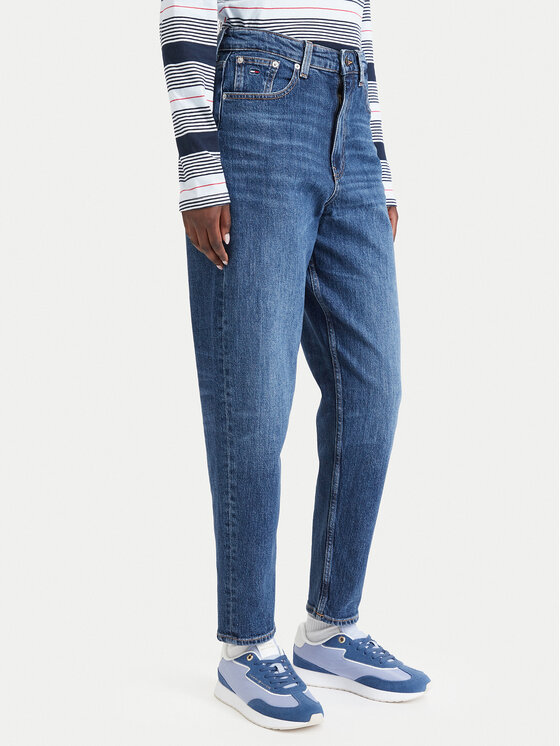 Tommy Jeans Tommy Jeans Farmer 90'S Mom High DW0DW23513 Kék Boyfriend Fit