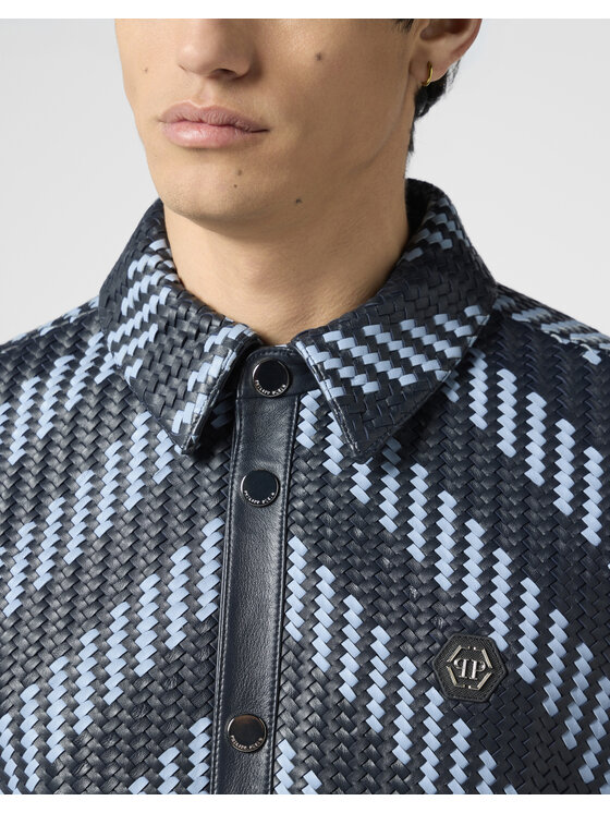 PHILIPP PLEIN PHILIPP PLEIN Košeľa 30644 Tmavomodrá Regular Fit