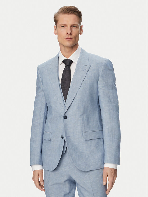 HUGO HUGO Garnitur Henry 50559672 Niebieski jasny Slim Fit