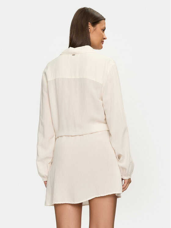 Banana Moon Banana Moon Poletna obleka Sundy Holidays LHN10 Bela Regular Fit