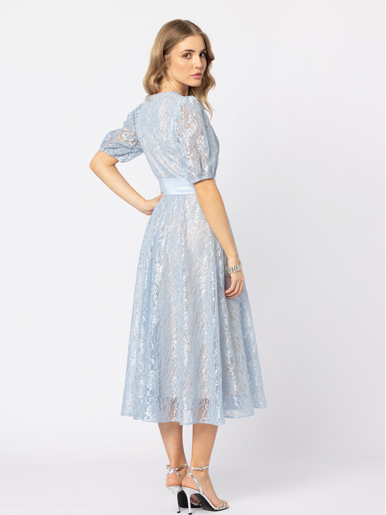 LIDIA KALITA LIDIA KALITA Sukienka koktajlowa Sharon Niebieski jasny Flare Fit