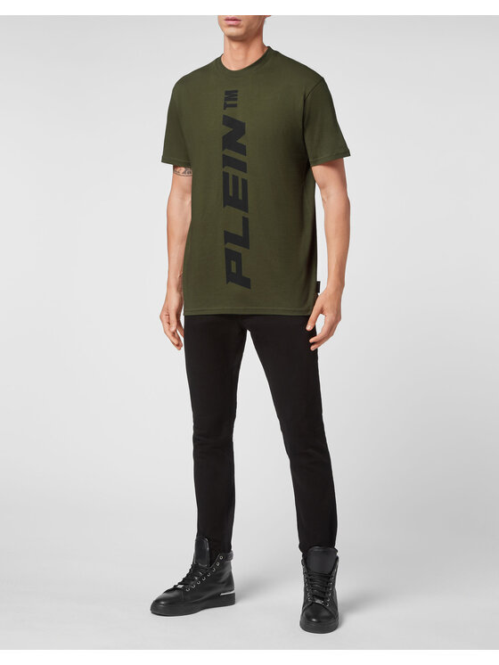 PHILIPP PLEIN PHILIPP PLEIN T-Shirt 3991 Zielony Regular Fit