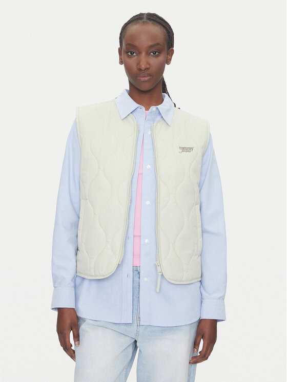 Tommy Jeans Tommy Jeans Sportovní vesta Onion DW0DW21184 Zelená Regular Fit