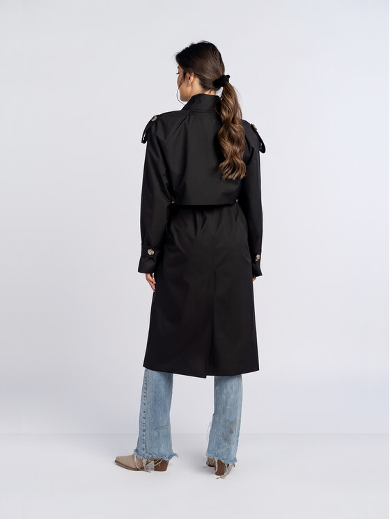 Salme Salme Trencz Amanda Czarny Regular Fit