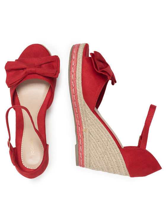 DeeZee DeeZee Espadryle WYL2710-02 Czerwony