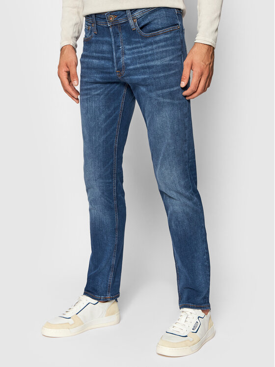 Jack&Jones Jack&Jones Дънки Tim Original 12146384 Тъмносин Slim Fit