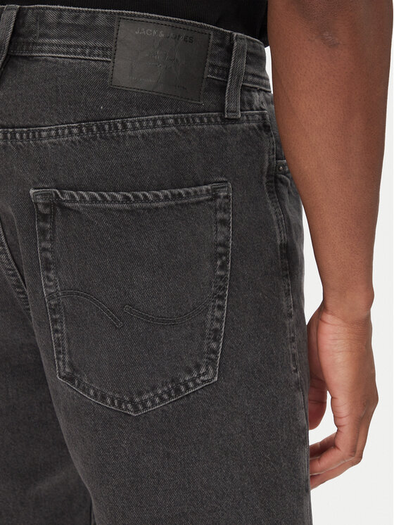 Jack & Jones Jack & Jones Szorty jeansowe Alex 12269532 Czarny Baggy Fit
