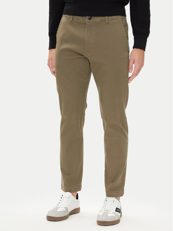BOSS Chinosy Sanderson-L-2 50542986 Zielony Regular Fit