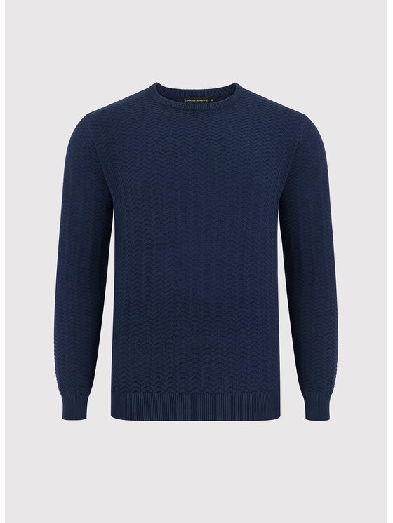 Pako Lorente Pako Lorente Sweter P24WF-2X-006 Granatowy Classic Fit