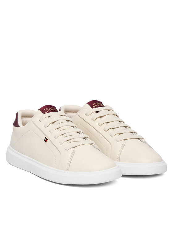 Tommy Hilfiger Tommy Hilfiger Sneakersy Icon Court Light Weight FW0FW08948 Beżowy