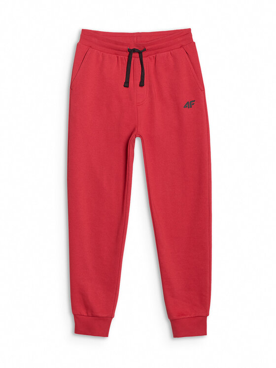 4F 4F Παντελόνι φόρμας BASIC+ Κόκκινο Regular Fit