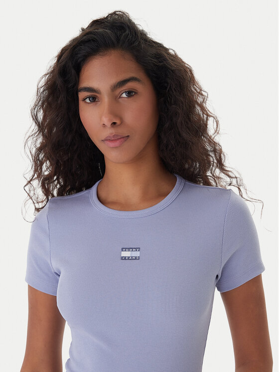 Tommy Jeans Tommy Jeans T-Shirt Badge DW0DW17881 Μπλε Slim Fit