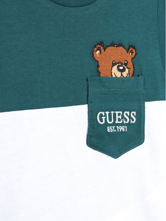 Guess Guess T-krekls N5YI1 1K8HM4 Zaļš Regular Fit