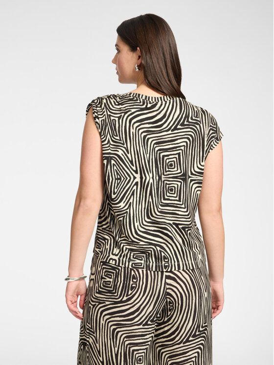 Elena Mirò Elena Mirò Bluzka 2007Z000056N043 Czarny Regular Fit