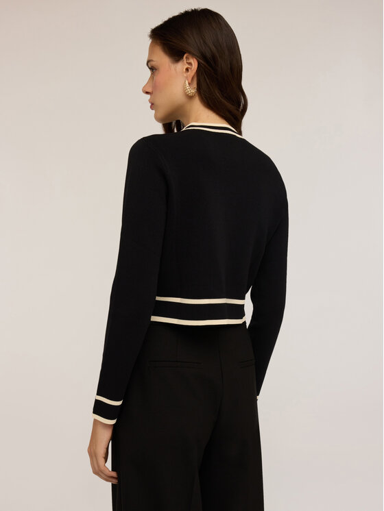 Motivi Motivi Cardigan M465W003565N033 Nero Regular Fit