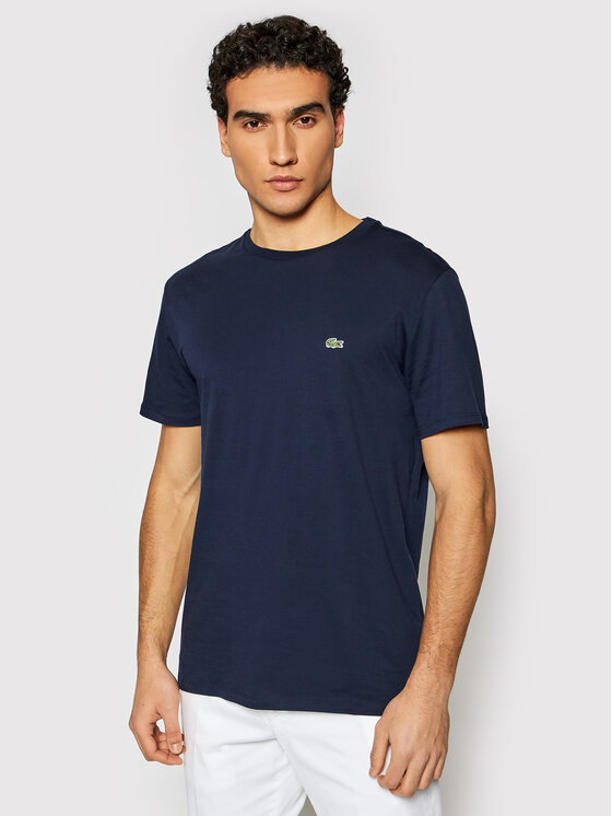 Lacoste T-krekls TH6709 Tumši zils Regular Fit