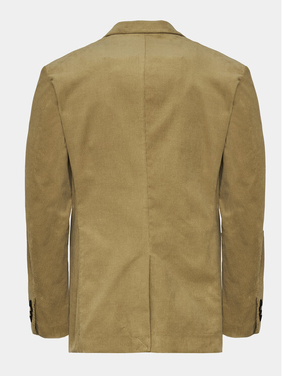 Sisley Sisley Marynarka 2SFRSW01B Beżowy Slim Fit