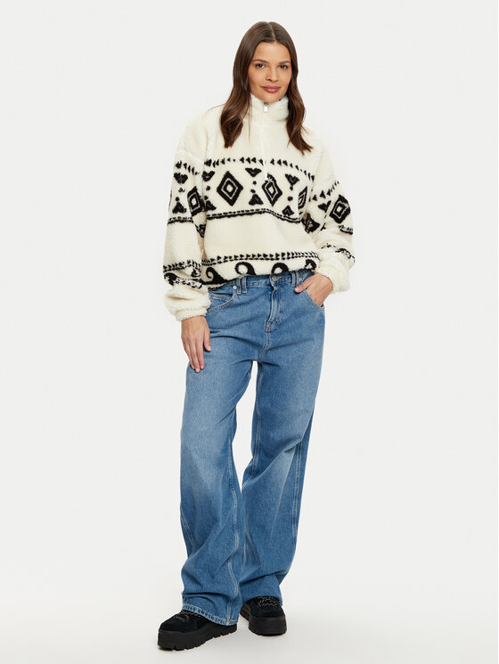 Roxy Roxy Flis Treasure Soul ERJPF03178 Écru Relaxed Fit