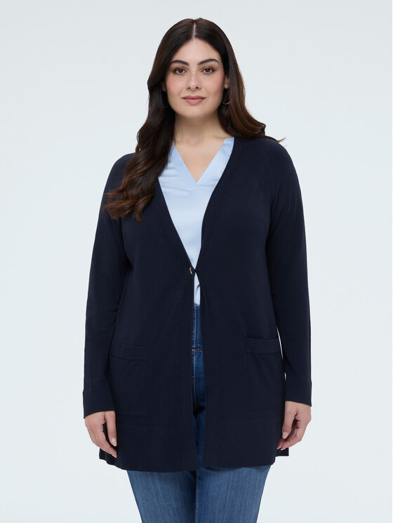 Fiorella Rubino Fiorella Rubino Cardigan M083L008355N034 Blu Slim Fit