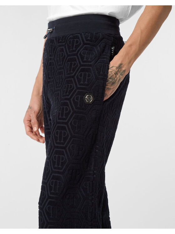 PHILIPP PLEIN PHILIPP PLEIN Spodnie dresowe 26949 Granatowy Jogger Fit