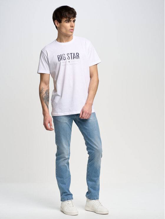 BIG STAR BIG STAR T-Shirt bruno_101 Biały Basic Fit
