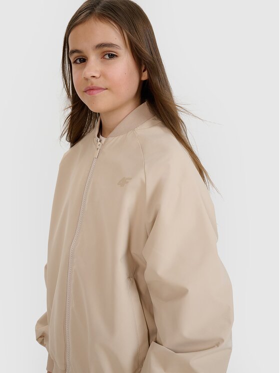 4F 4F Μπουφάν μεταβατικό 4FJWSS25TJACF184-82S Καφέ Oversize