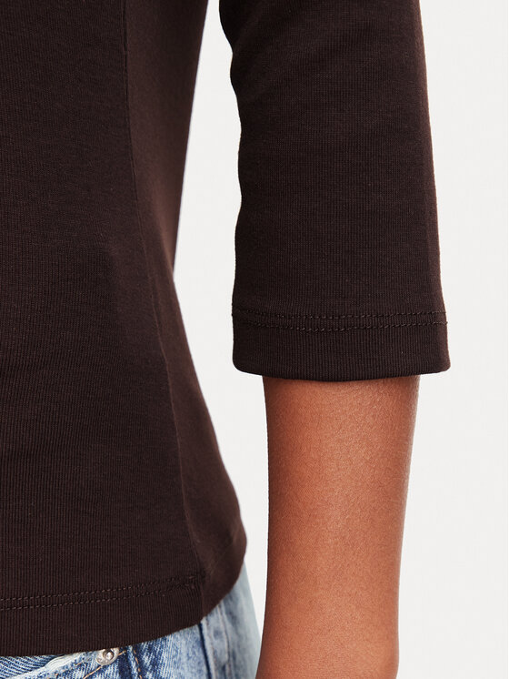 Tommy Hilfiger Tommy Hilfiger Bluzka Cody WW0WW49928 Brązowy ciemny Regular Fit