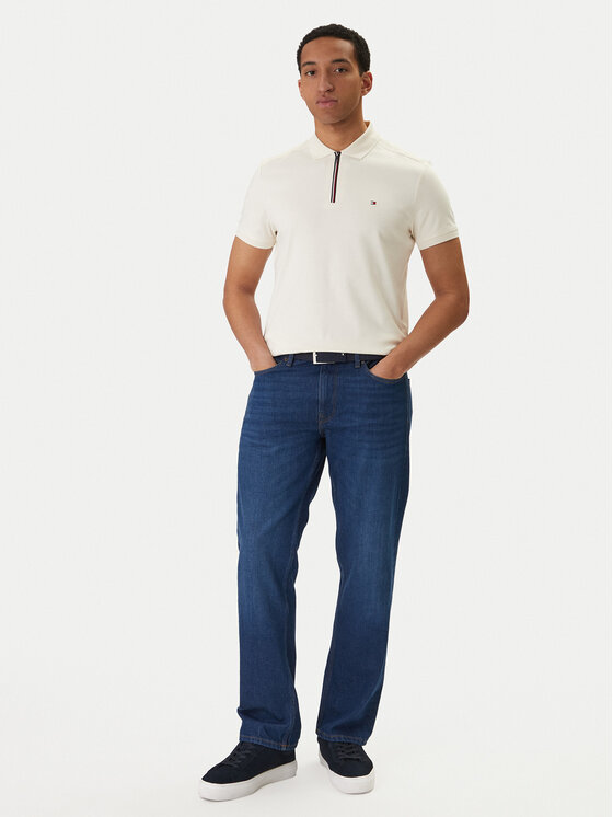 Tommy Hilfiger Tommy Hilfiger Polokošile MW0MW41613 Écru Regular Fit