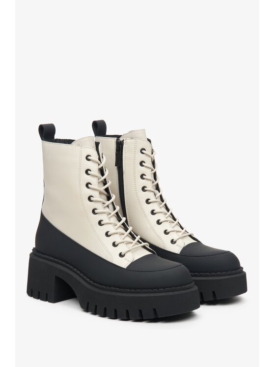 Estro Estro Μποτάκια ER00113296 Μπεζ