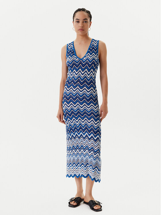 Morgan Morgan Strickkleid 251-RMORTI Blau Slim Fit