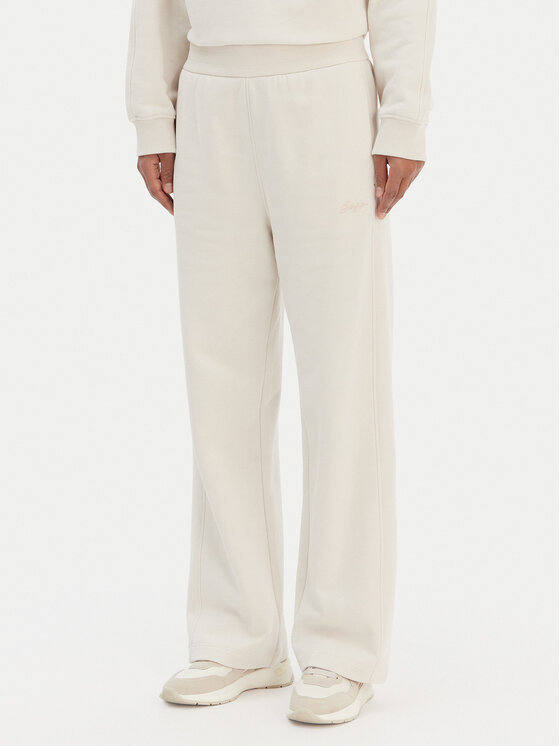 BOSS Spodnie dresowe C-Endless 50554685 Écru Relaxed Fit