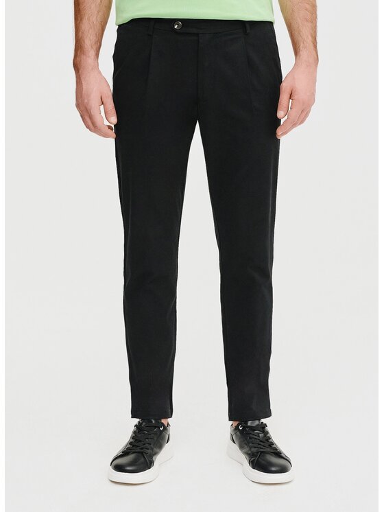Pako Lorente Pako Lorente Spodnie materiałowe P25SF-WX-015 Czarny Classic Fit