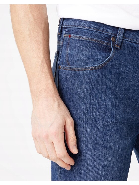 Wrangler Wrangler Jeansy Straight Niebieski Regular Fit