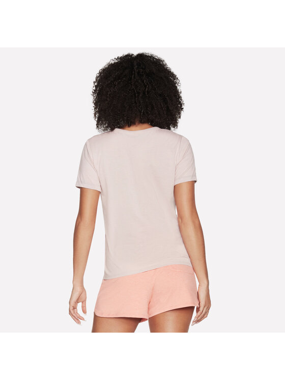 Skechers Skechers T-Shirt WTS398-LPK Różowy Regular Fit