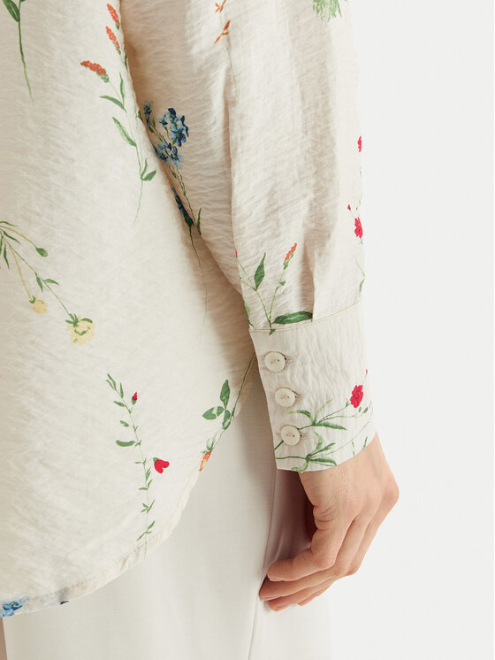 Vero Moda Vero Moda Koszula Josie 10315150 Beżowy Oversize