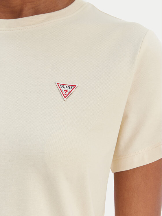 Guess Jeans Guess Jeans Majica W4YI10 J1314 Bež Regular Fit