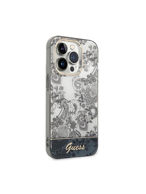Guess Guess Etui na telefon Porcelain Srebrny