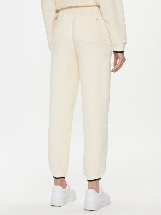 Tommy Hilfiger Tommy Hilfiger Teplákové nohavice WW0WW40602 Écru Regular Fit