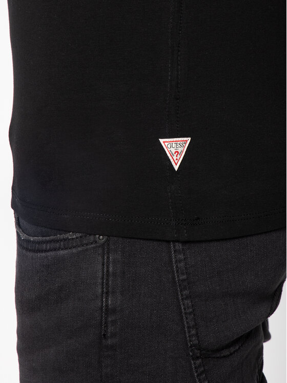 Guess Guess Футболка Argenté M0GI93 J1300 Чорний Super Slim Fit