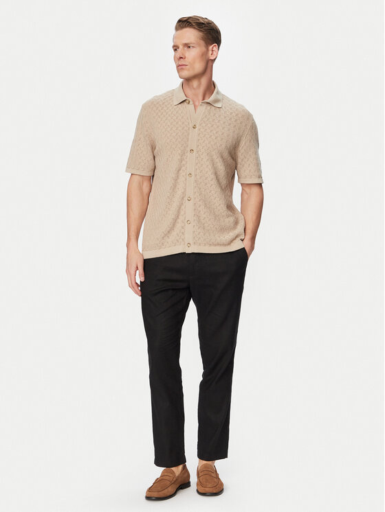 BOSS BOSS Chino nohavice Sanderson-L-3 50559595 Čierna Regular Fit