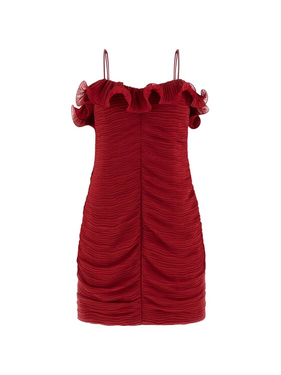 Guess Guess Vsakodnevna obleka 180339 Rdeča Classic Fit