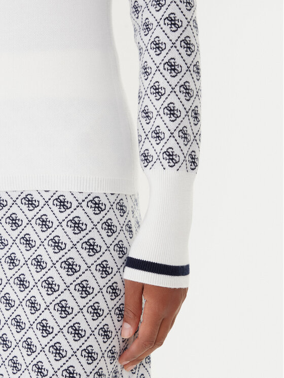 Guess Guess Pullover W5BR24 Z3JD2 Écru Slim Fit