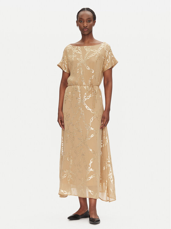 Bruuns Bazaar Bruuns Bazaar Kokteilinė suknelė Caroli BBW4550 Smėlio Regular Fit