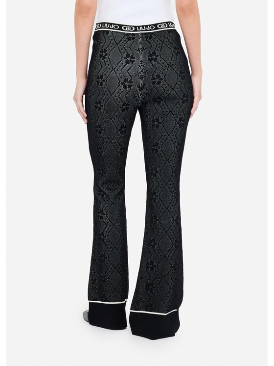 Liu Jo Liu Jo Spodnie materiałowe TF5065MS55N03N66 Czarny Slim Fit